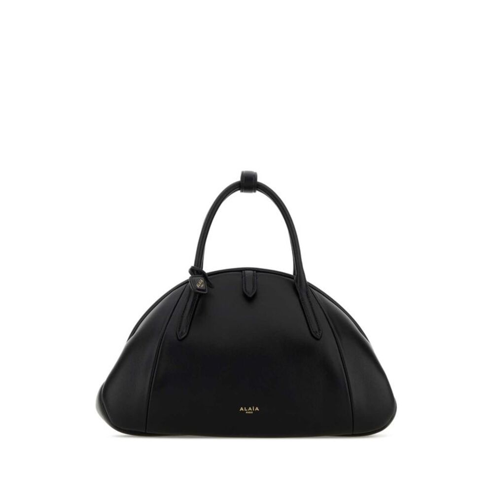 Alaia Women Black Leather Handbag